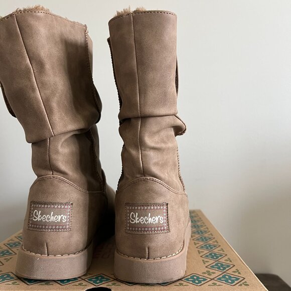 Skechers Keepsakes Winter Boots | Women’s 9 | Light Tan | Memory Foam - Picture 4 of 7